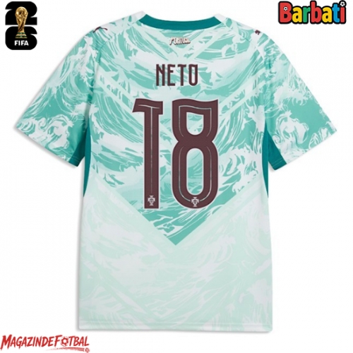 Portugalia Pedro Neto #18 Tricou Fotbal Replică Mondial 2026 Barbati Deplasare Portugalia Pedro Neto #18 Tricou Fotbal Replică Mondial 2026 Barbati Deplasare